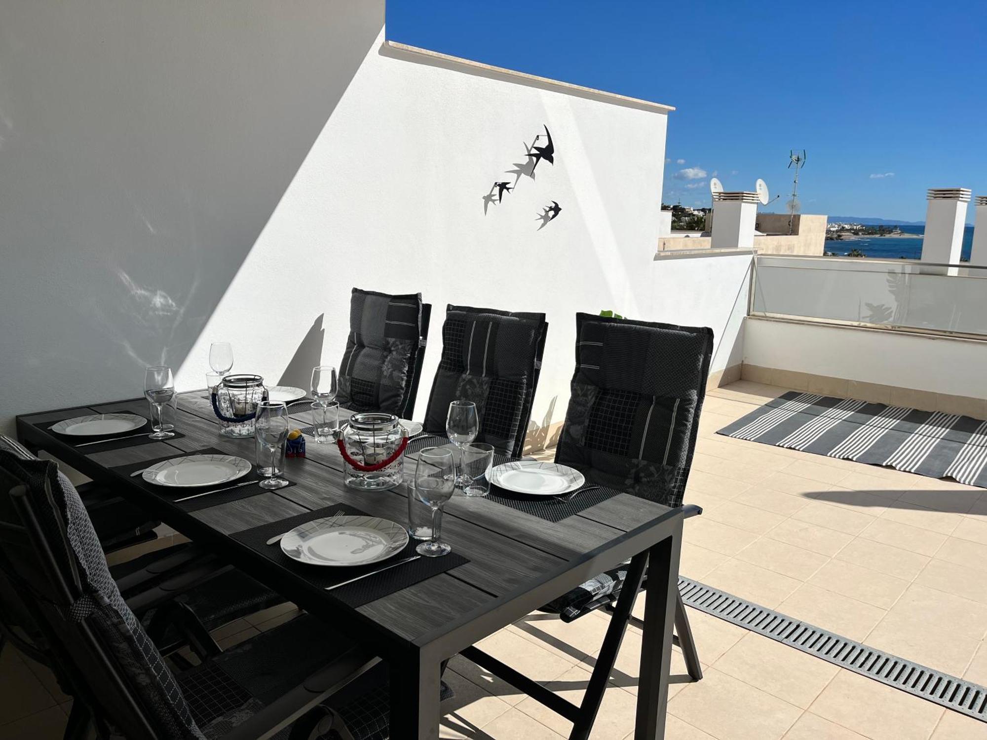 Lovely New Luxery Beach Apartment In Mojacar Playa Next To The Best Beach Exterior photo