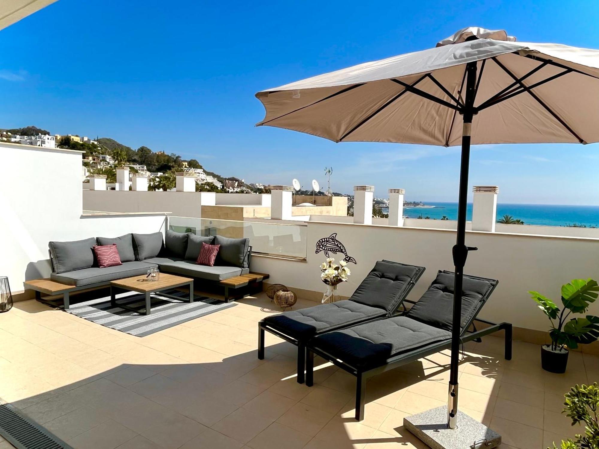 Lovely New Luxery Beach Apartment In Mojacar Playa Next To The Best Beach Exterior photo